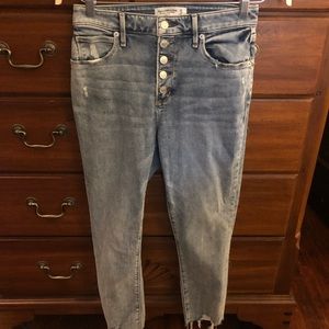 Abercrombie Skinny Ankle High Rise Jeans